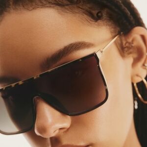 Quay Nightfall Remixed Sunglasses, Dark Tortoise Frame Chocolate Paprika Lens
